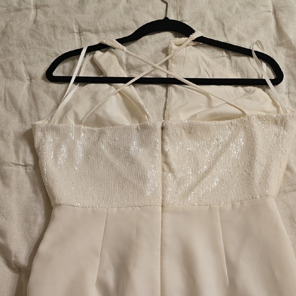 Halston Heritage Cream Slip Dress - Picture 8 of 14